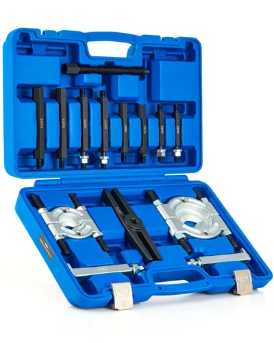 Vista 9 de Juego de extractor de rodamientos, separador de rodamientos de capacidad de 5 toneladas, kit de extracción de rodamientos de rueda de piñón