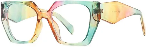 COTIA Gafas de lectura retro cuadradas con bloqueo de luz azul para mujeres y hombres, gafas de computadora antirreflejos de gran tamaño Con color