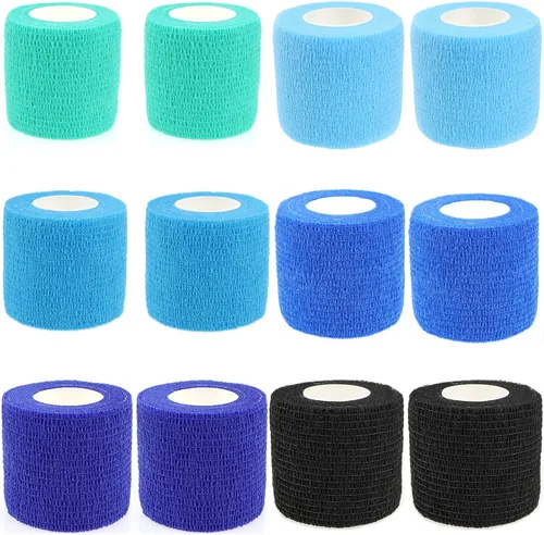 Vista 15 de Vendaje autoadhesivo y envoltura adhesiva animal Vendaje cohesivo envoltura autoadhesiva Cinta adhesiva de primeros auxilios para perros, gatos