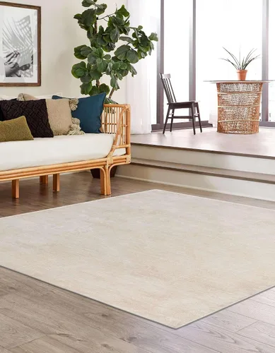 Vista 108 de Unique Loom Finsbury Collection - Alfombra rectangular de 7 x 10 pies, color marfil y beige