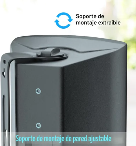 Vista 4 de STUDIOFINIX Altavoces Bluetooth para Exteriores de 800W 6.5 Pulgadas Impermeables Cableados con Amplificador Multifuncional Montaje en Pared Sistema