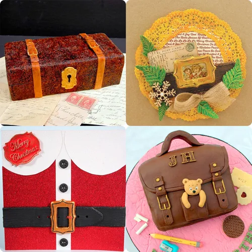 Vista 6 de Moldes de silicona para cinturón, moldes de chocolate, molde para hornear para decoración de pasteles, decoración de cupcakes, caramelo, azúcar