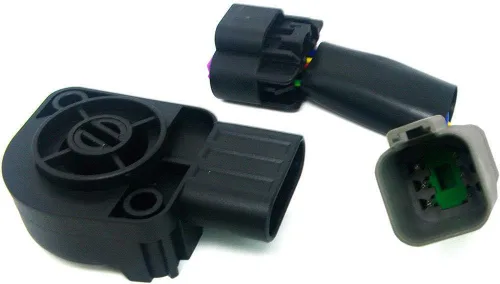 Vista 4 de Sensor de posición del acelerador Sensor TPS con adaptador para Dodge Ram 2500 1998-2007, 3500 Cummins 5.9L l6 DIESEL OHV motor turboalimentado que