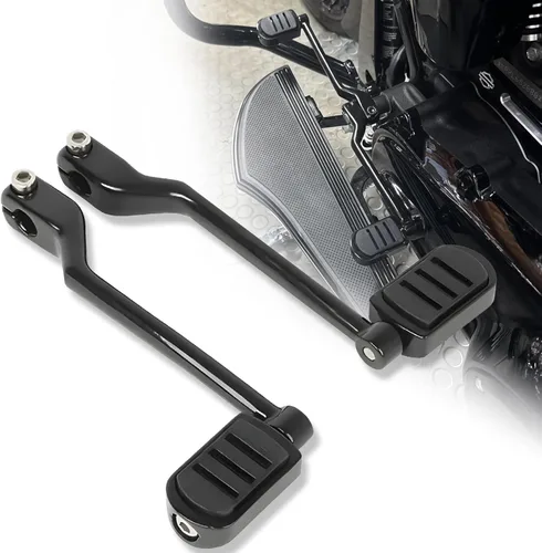 Vista 6 de Palancas de cambio negras para Harley Softail 1986-2017 y Touring Road kKing, Road Glide, Electra Glide, Street Glide 1988-2025 y modelos Trike
