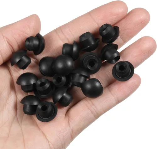 Vista 6 de Llenadora hidráulica de goma negra, tapones de llenado de aceite de gato, 25 unidades, enchufe de piso Jack de piso, enchufe de llenado de aceite