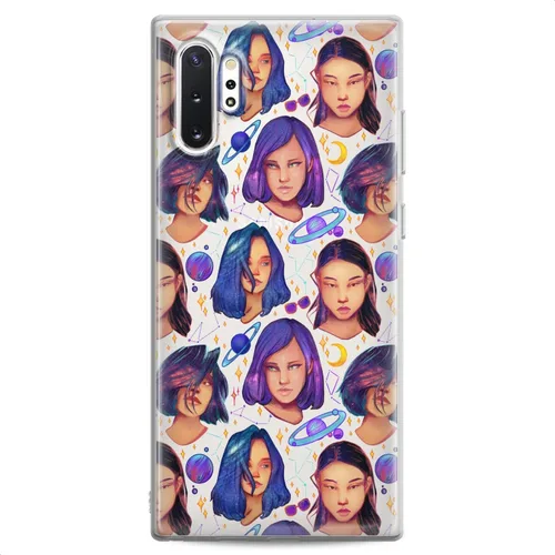 Vista 18 de Funda compatible con Samsung S24 S23 S22 Plus S21 FE Ultra S20+ S10 Note 20 S10e S9 Dragon Eyes Cristales transparentes ligeros Slim Fit Silicona