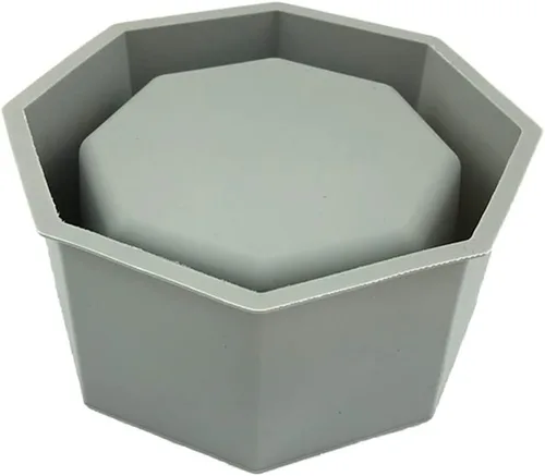 Vista 8 de Maceta de hormigón, molde de resina epoxi, maceta de suculentas, molde de silicona