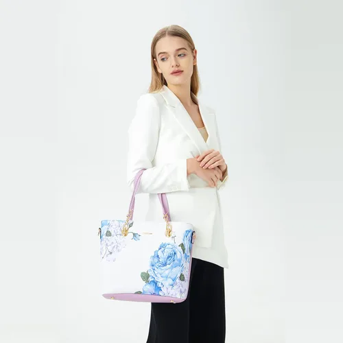 Vista 8 de 2E-youth Designer Purses and Handbags for Women Satchel Shoulder Bag Tote Top Handle Bag