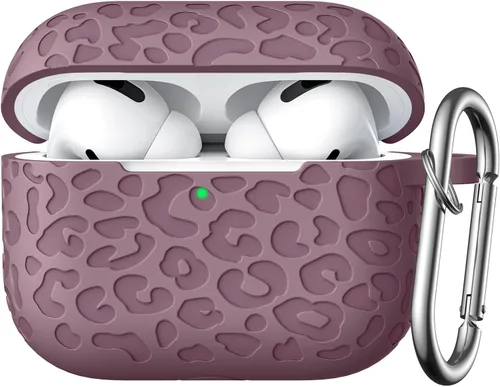 Vista 22 de Funda con Grabado de Leopardo para Estuche de AirPods 4 2024, Funda Protectora de Silicona Suave Compatible con Estuche de Apple AirPods de 4ª