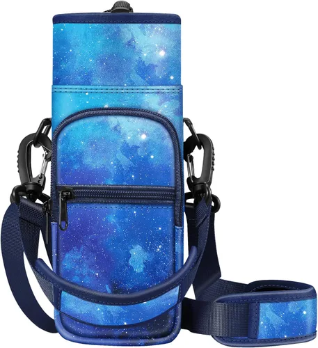 Vista 11 de CaseBot Bolsa de transporte para botella de agua, bolsa deportiva para botella de agua con correa de mano ajustable para el hombro y 2 bolsillos