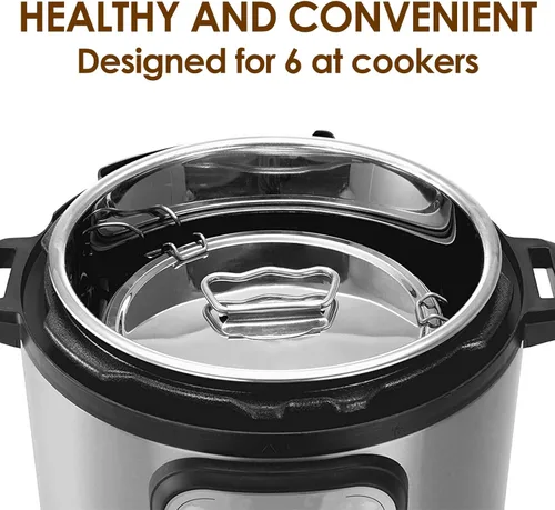 Vista 9 de Molde de flan con tapa, molde de acero inoxidable con asa, 1.5 cuartos de galón de gran capacidad, máquina de flan flanera de flanera de gran