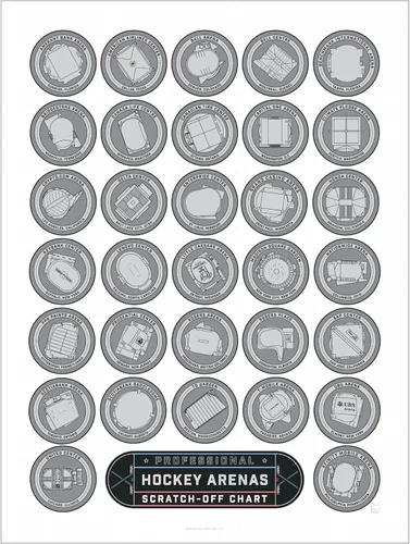 Vista 7 de Pop Chart Póster de Raspado de Grandes Ligas de Béisbol Impresión de 12" x 16" Rastrea tus Visitas a Estadios de la MLB Decoración