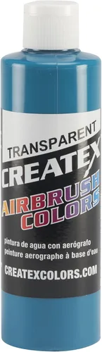 Vista 23 de Createx Pintura de colores para aerógrafo, 8 onzas, aguamarina transparente