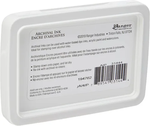 Vista 3 de Ranger Archival Ink AIP31444 - Almohadilla de tinta Cobalt Archival Dye Permanente Impermeable Ranger, Multicolor