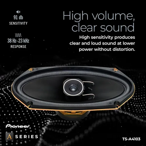 Vista 5 de Pioneer TS-A4103 4 x 10 Altavoces de coche de 2 vías (par)