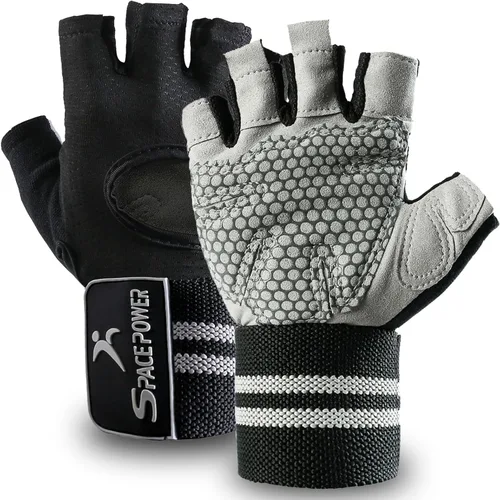 Vista 7 de spacepower Workout Gloves, Weight Lifting Gloves for Women&Men, Lightweight Breathable Gym Gloves for Exercise