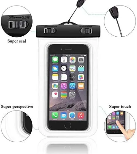 Vista 2 de Funda impermeable para Moto Z Play Droid, funda para pantalla táctil IPX8, compatible con Motorola Moto Z Play Droid transparente