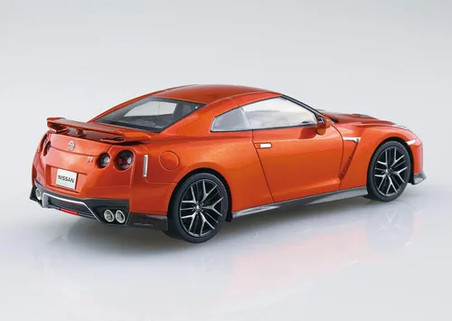 Vista 2 de Aoshima Escala 1/32 GT-R, Ultimate Shiny Orange - Kit de construcción de modelos de plástico # 56387