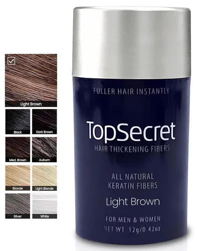 Vista 11 de Top Secret Aplicador de fibras de construcción para engrosar el cabello incluido, relleno de cabello natural e indetectable para hombres y mujeres