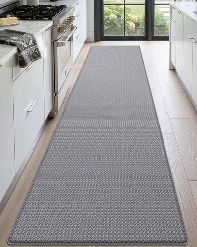 Vista 22 de DEXI Alfombrillas de Cocina Acolchadas Anti Fatiga, 17x59, Alfombra de Pasillo para Estar de Pie Impermeable, Espuma Viscoelástica Cómoda Acolchada