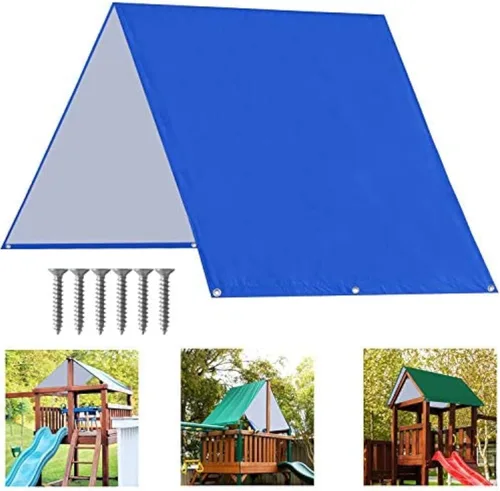 Vista 14 de ABCCANOPY Juego de lona de repuesto de 43 x 90 pulgadas para parques infantiles, pantallas de sombra (beige)