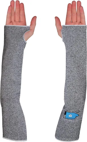 Vista 9 de Manga resistente al corte, Stay Cool gris de TenActiv sin agujero para el pulgar, longitud de 18