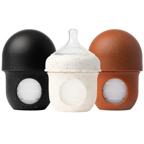 Vista 10 de Boon Nursh - Cuerpo de biberón tipo bolsa de silicona reutilizable y tetina de flujo lento, esenciales para la alimentación del bebé, 0 a 3 meses, 3