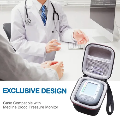 Vista 6 de LTGEM - Funda compatible con monitor digital de presión arterial Medline para muñeca, solo funda