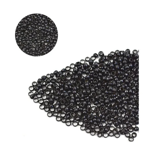 Vista 51 de 200 cuentas nano de 0.118 pulgadas (0.118 in), microenlaces de cobre, nano anillos, cuentas de cabello para extensiones de cabello (rubio oscuro)