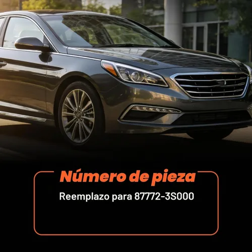 Vista 3 de labwork Reemplazo de moldura cromada del lado del pasajero delantero derecho para Hyundai Sonata 2011 2012 2013 2014