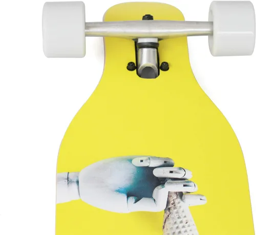 Vista 7 de VOLADOR Freeride Longboard Cruiser Cubierta de madera de arce Longboard Drop Through completo