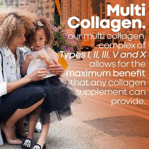 Vista 8 de Gomitas de colágeno múltiple con cápsulas de colágeno múltiple tipo I, II, III, V y X péptidos de proteína y complejo de órganos