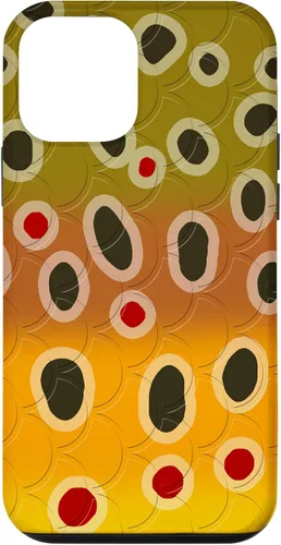 Vista 16 de Marrón trucha patrón pescado arte trucha pesca mosca pesca regalo caso para iPhone 17