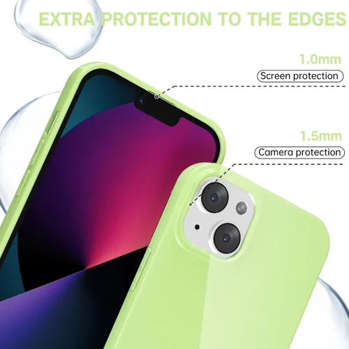 Vista 620 de Svanove para iPhone 7 Plus/ 8 Plus, funda de silicona, de goma suave brillante y gel de jey lindo, funda protectora de plástico simple y lisa
