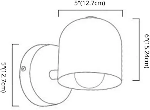 Vista 5 de LITFAD Lámpara de pared de cúpula moderna Simplicidad Macaron Metal aplique de pared Iluminación LED de pared para mesita de noche, sala de estar