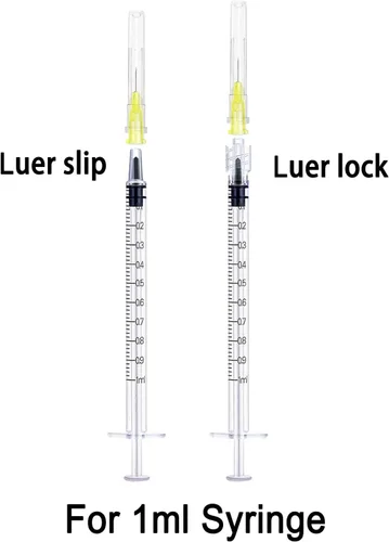 Vista 4 de Aguja desechable Luer Lock 30Ga 5/16 pulgadas, 0.315 in, paquete de 100 (30Ga-5/16 pulgadas)