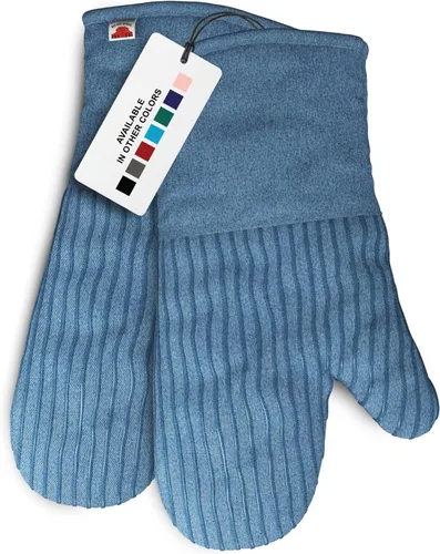 Vista 10 de Big Red House - Guantes de horno resistentes al calor - Juego de 2 guantes de cocina de silicona, gris