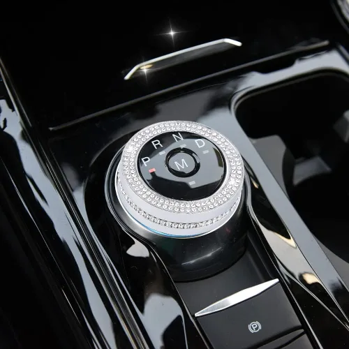 Vista 2 de PIFOOG Bling Explorer Accesorios para Ford 2023 2022 2021 2020 Cubierta de Perilla de Cambio de Marchas Calcomanía Cristal Perillas de Interruptor