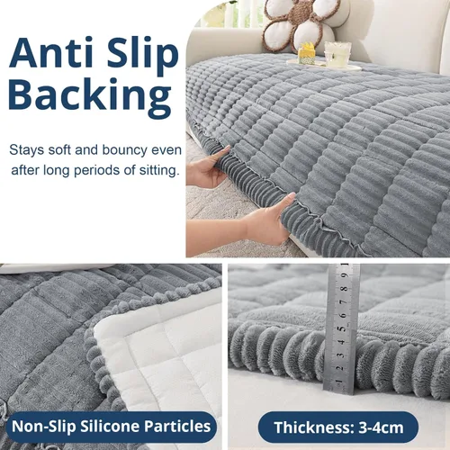Vista 6 de OstepDecor Fundas para reposabrazos de sofá, fundas para brazos reclinables, aptas para mascotas, gruesas y suaves para reposabrazos de sofá
