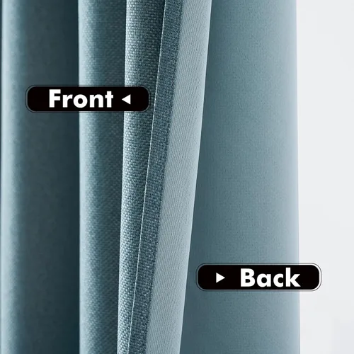 Vista 7 de MIULEE Cortinas con textura de lino de 90 pulgadas de largo, paneles de cortina opacas para dormitorio/sala de estar, cortinas con aislamiento