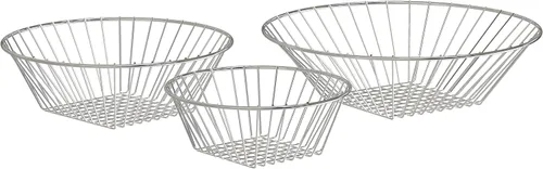Vista 4 de HomeEssentials - Canasta colgante de alambre, 3 niveles