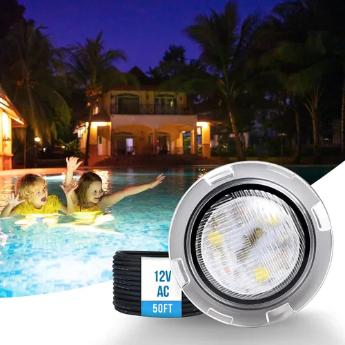 Vista 7 de Luces de piscina Generalman para piscina enterrada, reemplazo directo para Pentair GloBrite, luz LED de 1.5 pulgadas para piscina y spa enterrada