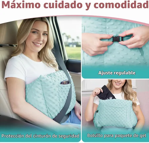 Vista 2 de Zomaple Almohada posmastectomía post cirugía – Esenciales postoperatorios, aumento/reducción de senos y suministros de recuperación de mastectomía
