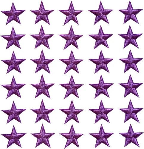 Vista 29 de 5 parches para planchar con estrellas negras, parches bordados para ropa, chaquetas, sombreros, mochilas, jeans (3.2 pulgadas)