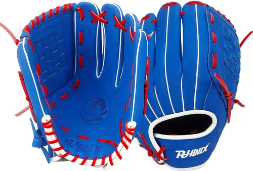 Vista 8 de PHINIX Guantes de béisbol juveniles de piel de cerdo múltiples estilos de 11 a 12 pulgadas