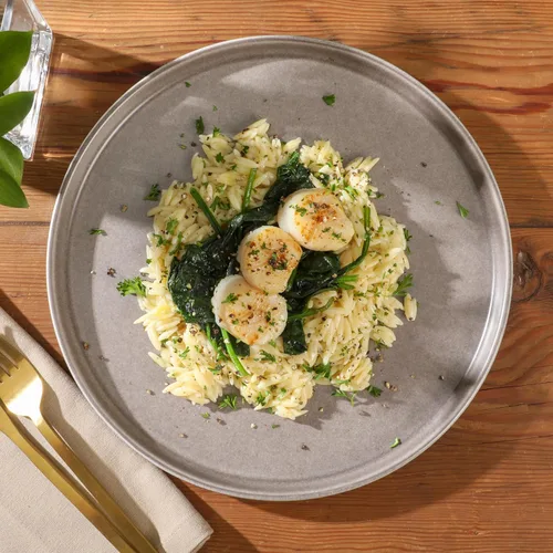 Vista 4 de Gibson Elite 12 piezas (servicio para 4) Platos y tazones Eden Rock de cerámica de esmalte reactivo, platos redondos de gres, juego de vajilla