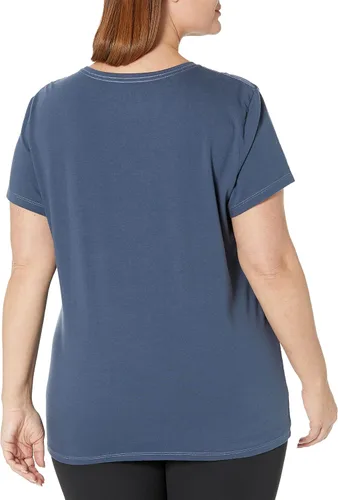 Vista 2 de Life is Good. Camiseta de mujer Crusher Vee Corazón de Corazones, Negro Jet