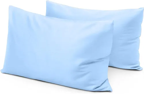 Vista 9 de Juego de 2 fundas de almohada de viaje de 12 x 16 pulgadas de algodón egipcio con cremallera, 600 hilos, 100% algodón egipcio suave, paquete de 2