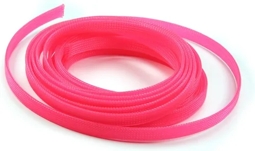 Vista 108 de Wenheww - Funda de cable trenzada expandible de PET, de 1.64 pies a 3/8 pulgadas, manga negra para organización de cables, protector de cable