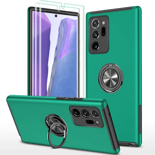 Vista 16 de Funda para Galaxy Note 20 Ultra, con protector de pantalla de TPU flexible autorreparable [2 unidades] y cubierta de cámara deslizante, soporte